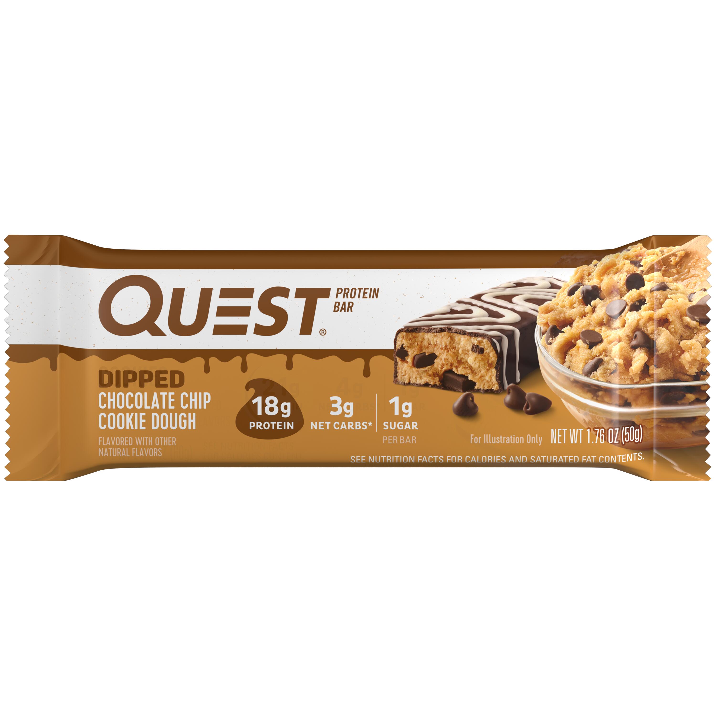 Barres protéinées - Quest Bar - Pâte à Biscuit et Morceaux Chocolat Boite de 12 5/5