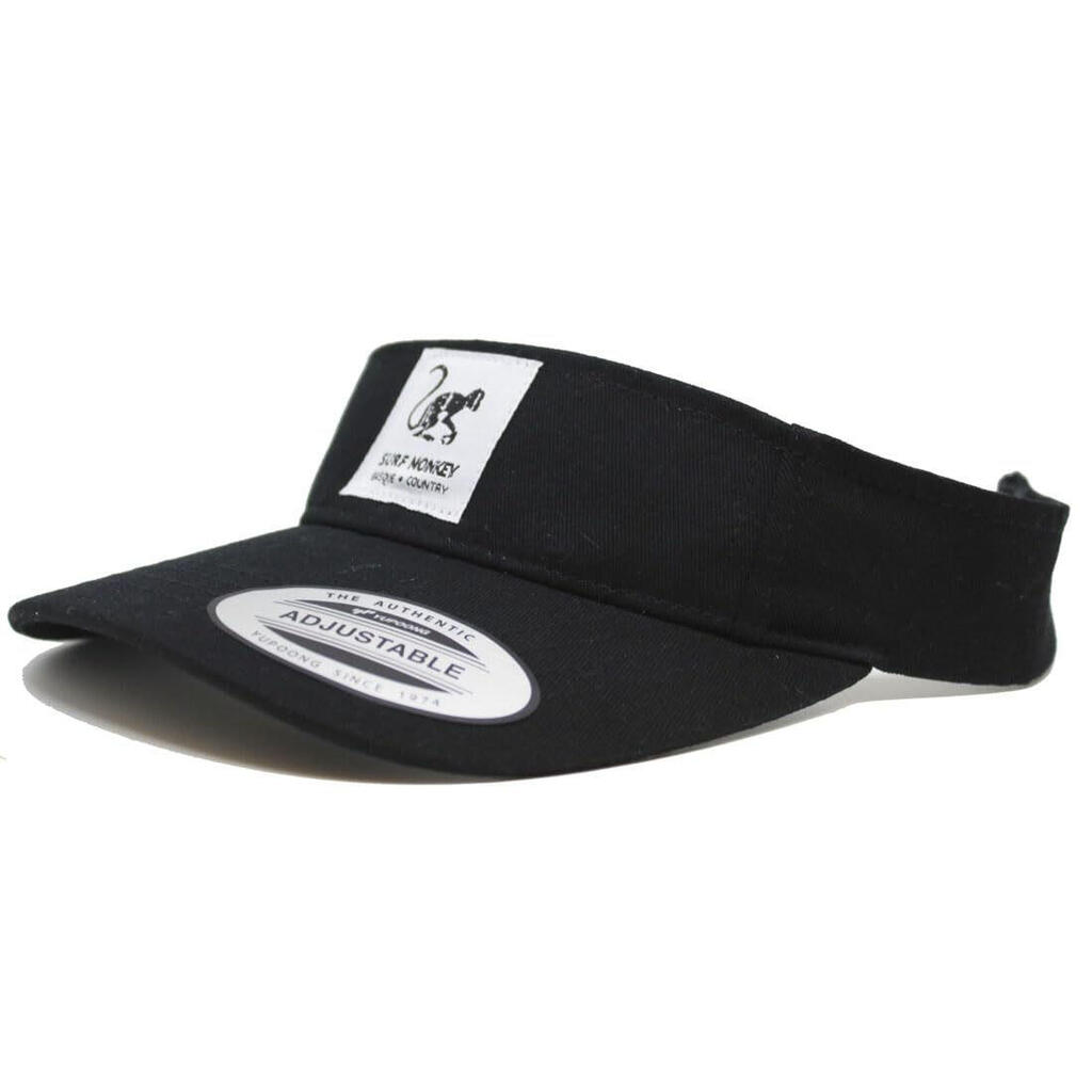 Visor Cap - Golf/Tennis - Cotton / Adult / One Size (Black)