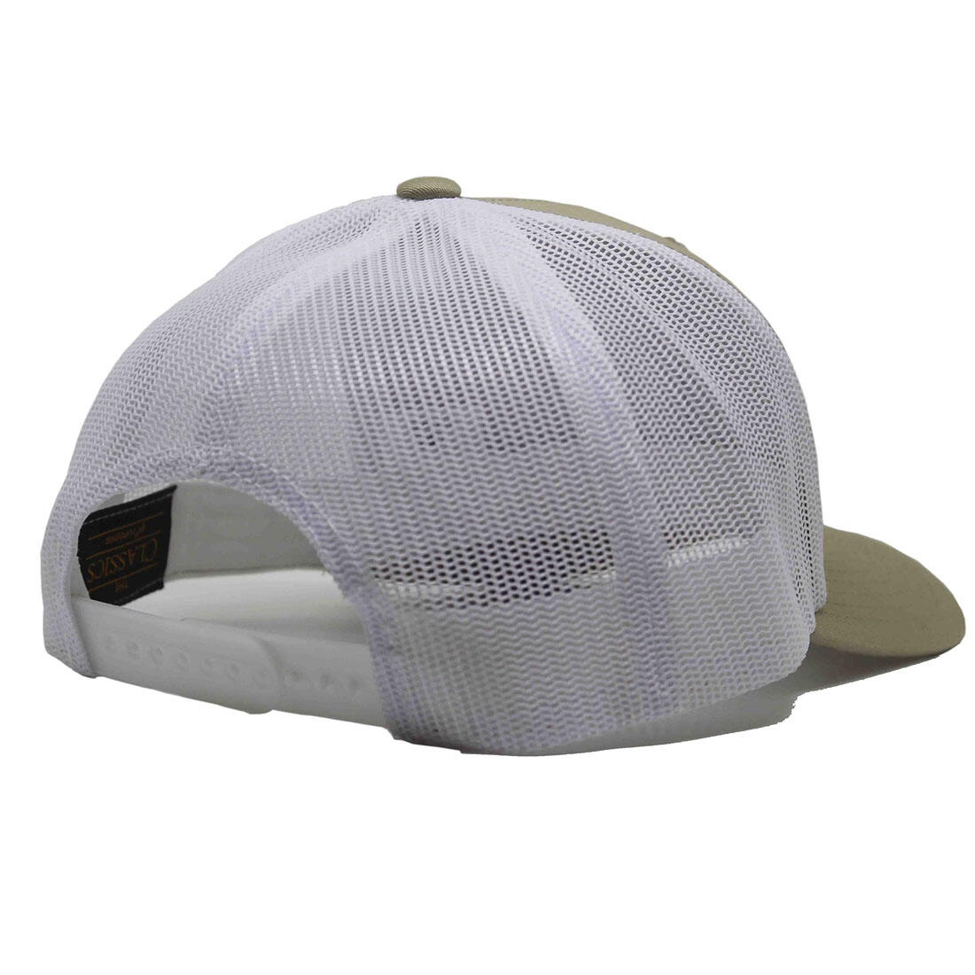 Casquette Trucker - 6 Panneaux / Adulte / Taille Unique (Beige/Blanc) 2/5
