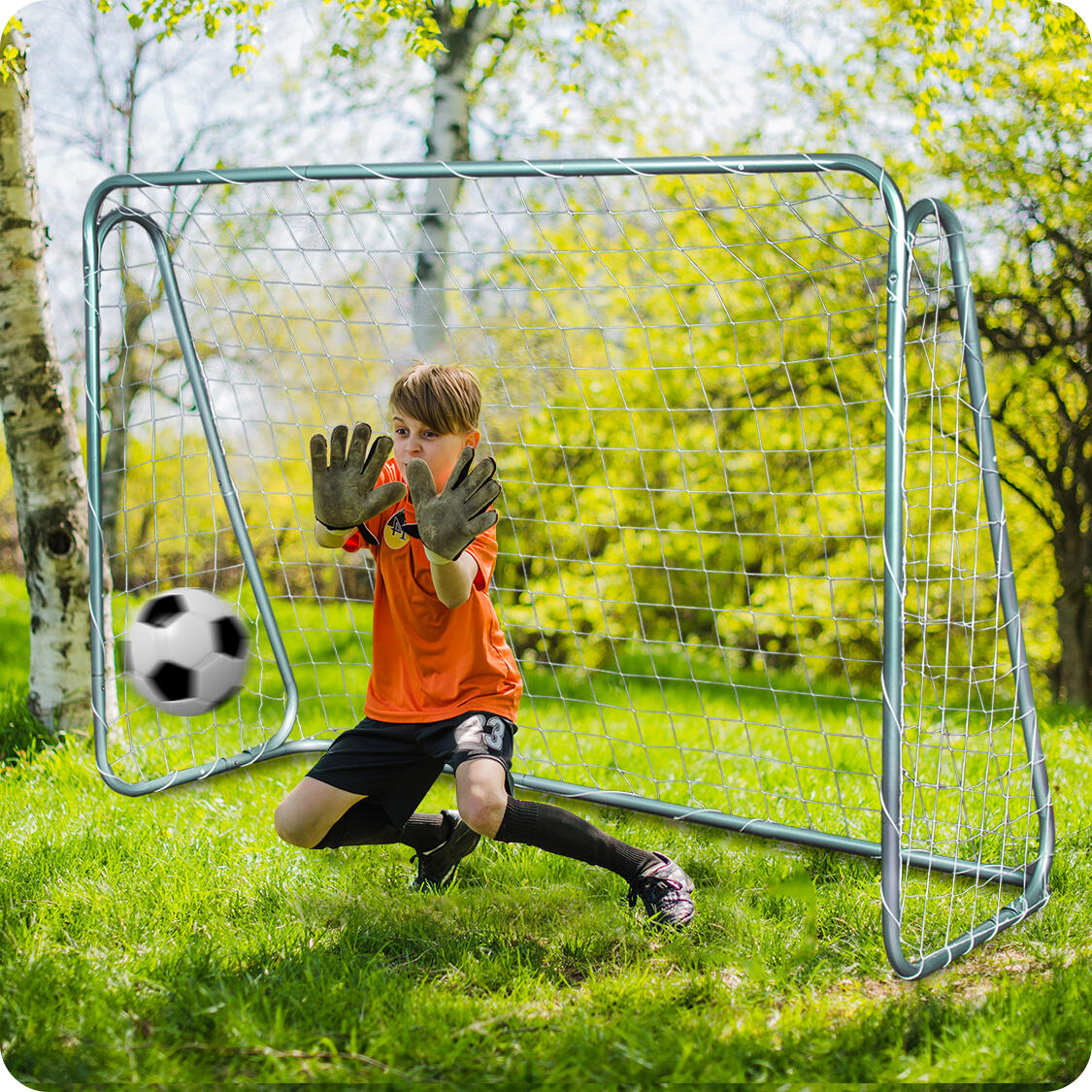 Bramka piłkarska z matą celowniczą Neo-Sport NS-451 3/5