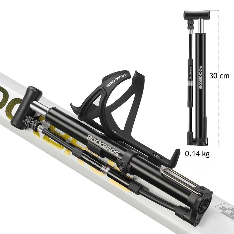 Pompka rowerowa Rockbros mini pro 120 psi / 8 bar podłogowa i ręczna AV/DV/SV