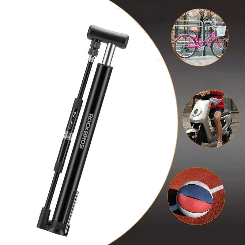 Pompka rowerowa Rockbros mini pro 120 psi / 8 bar podłogowa i ręczna AV/DV/SV