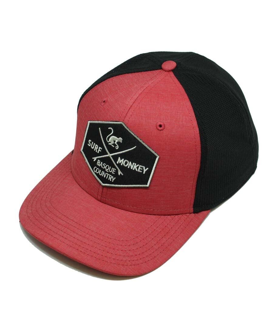 Casquette trucker de montagne et trekking – résistante à l’eau (Rouge) 2/6