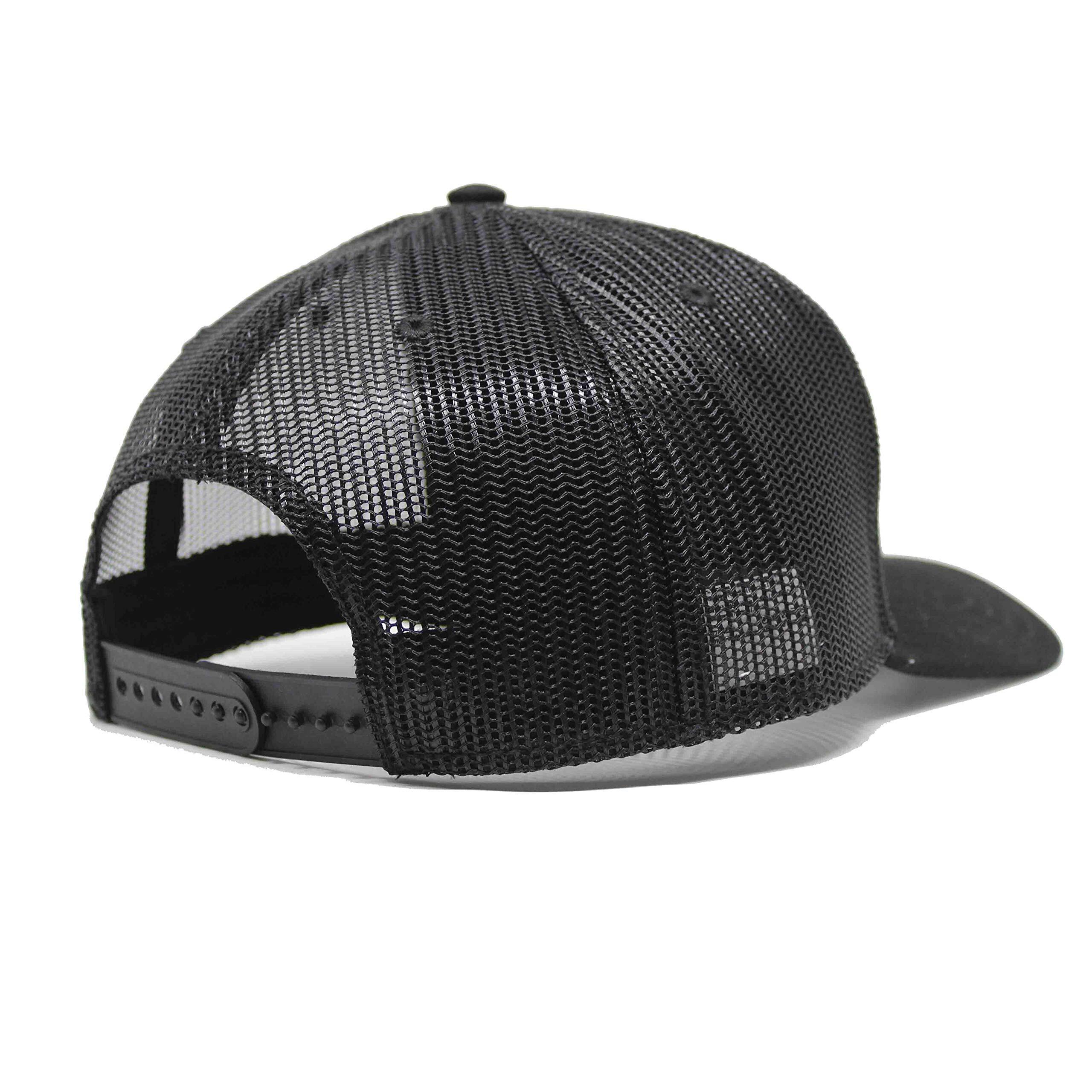 Casquette Trucker -Polyester recyclé - 6 panneaux /Adulte /Taille unique (Noir) 2/6
