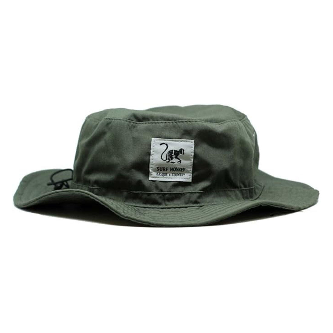 SURF MONKEY Hoed - UPF50+ Bescherming / Volwassen / Eén maat (Olijfgroen)
