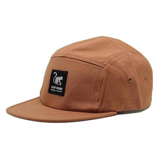 5-Panel-Cap - Flacher Schirm - Jockey / Einheitsgröße (Hellbeige)