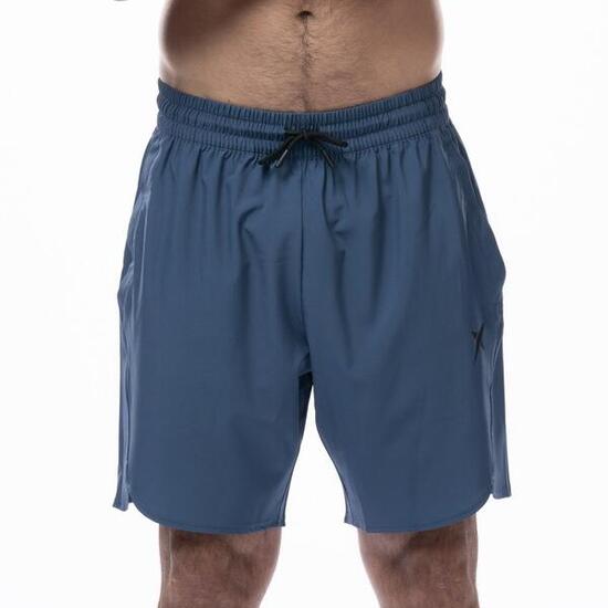 Herren Padel-Tennis Shorts mit elastischem Bund - Tundra, blau