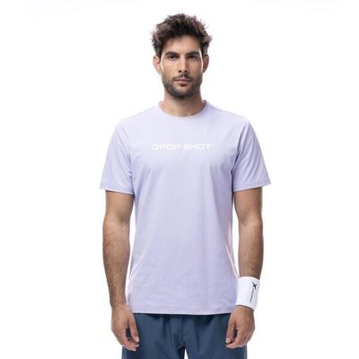 Herren Padel-Tennis T-Shirt, atmungsaktiv - Tundra, lilac pink