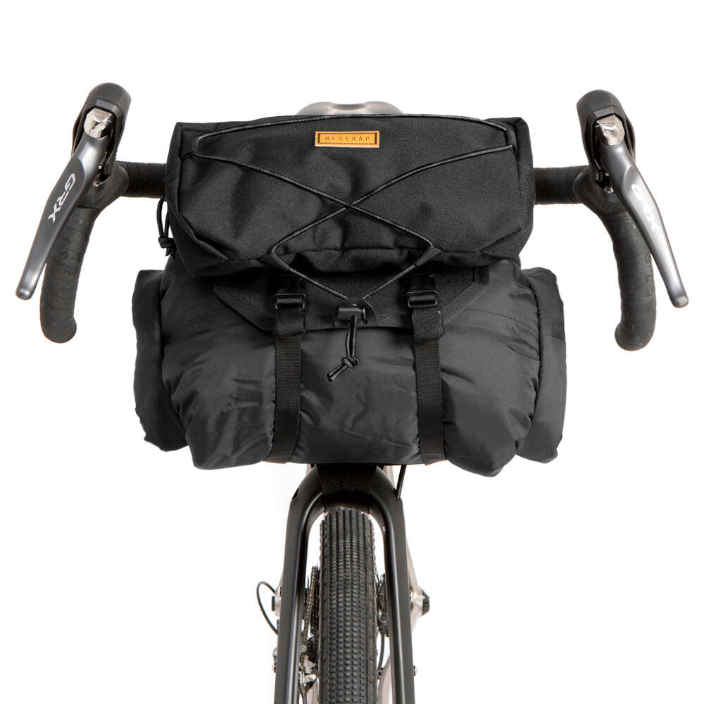 RESTRAP Lenkertaschen-Set mit Food Pouch Large - Schwarz