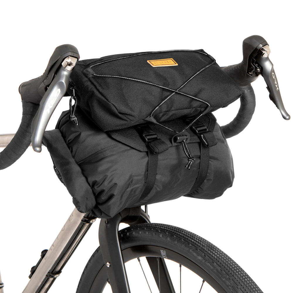 Lenkertaschen-Set mit Food Pouch Large - Schwarz 2/3