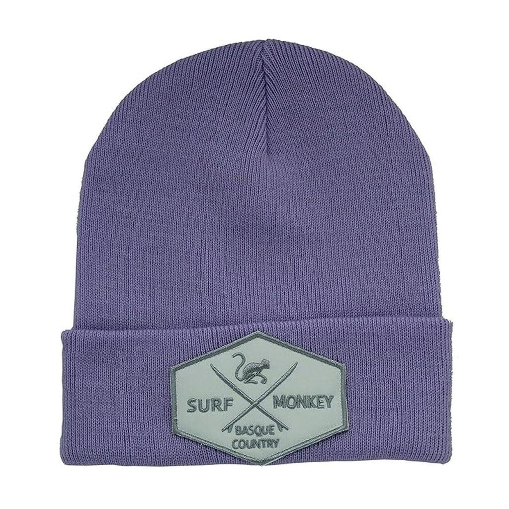 Pletená čiapka Beanie - Jedna veľkosť - (fialová)