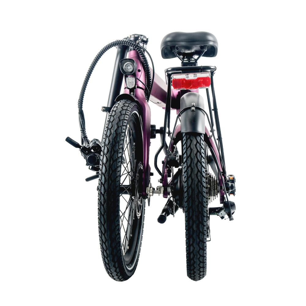Vélo pliable MOBYGO Foldy V2 violet 20" 350W, batterie intégrée 4/5