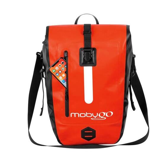 Wasserdichte Fahrradtasche MOBYGO CB25L, rot