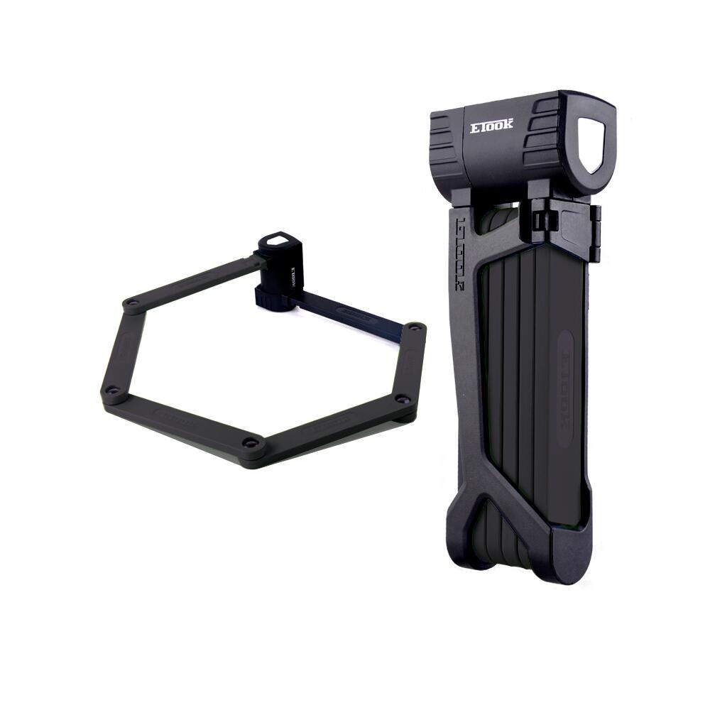 ET490 foldable padlock, black 2/2