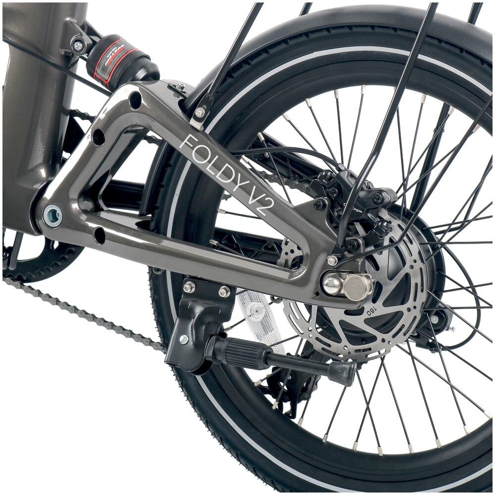 Vélo pliable MOBYGO Foldy V2 gris 20" 350W 4/5