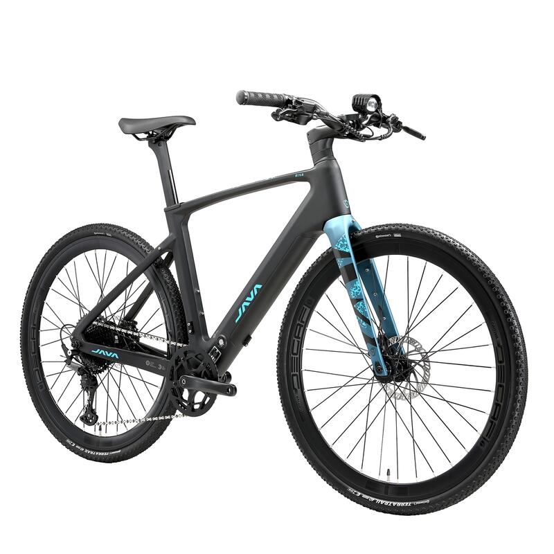 Vélo électrique Riva Carbon JAVA , noir-bleu