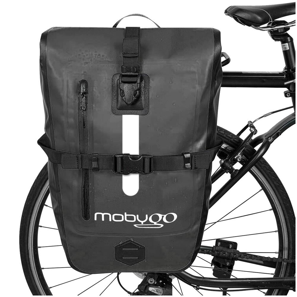 Wasserdichte Fahrradtasche MOBYGO CB25L, schwarz 3/7
