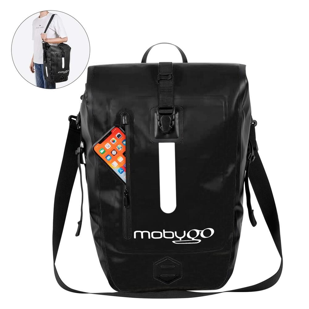 MOBYGO Borsa impermeabile per bicicletta MOBYGO CB25L, nera