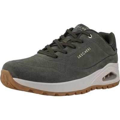 Skechers UNO RUGGED - CHILLPROOF Damen Frauen Sneaker Leder 155135 OLV Oliv