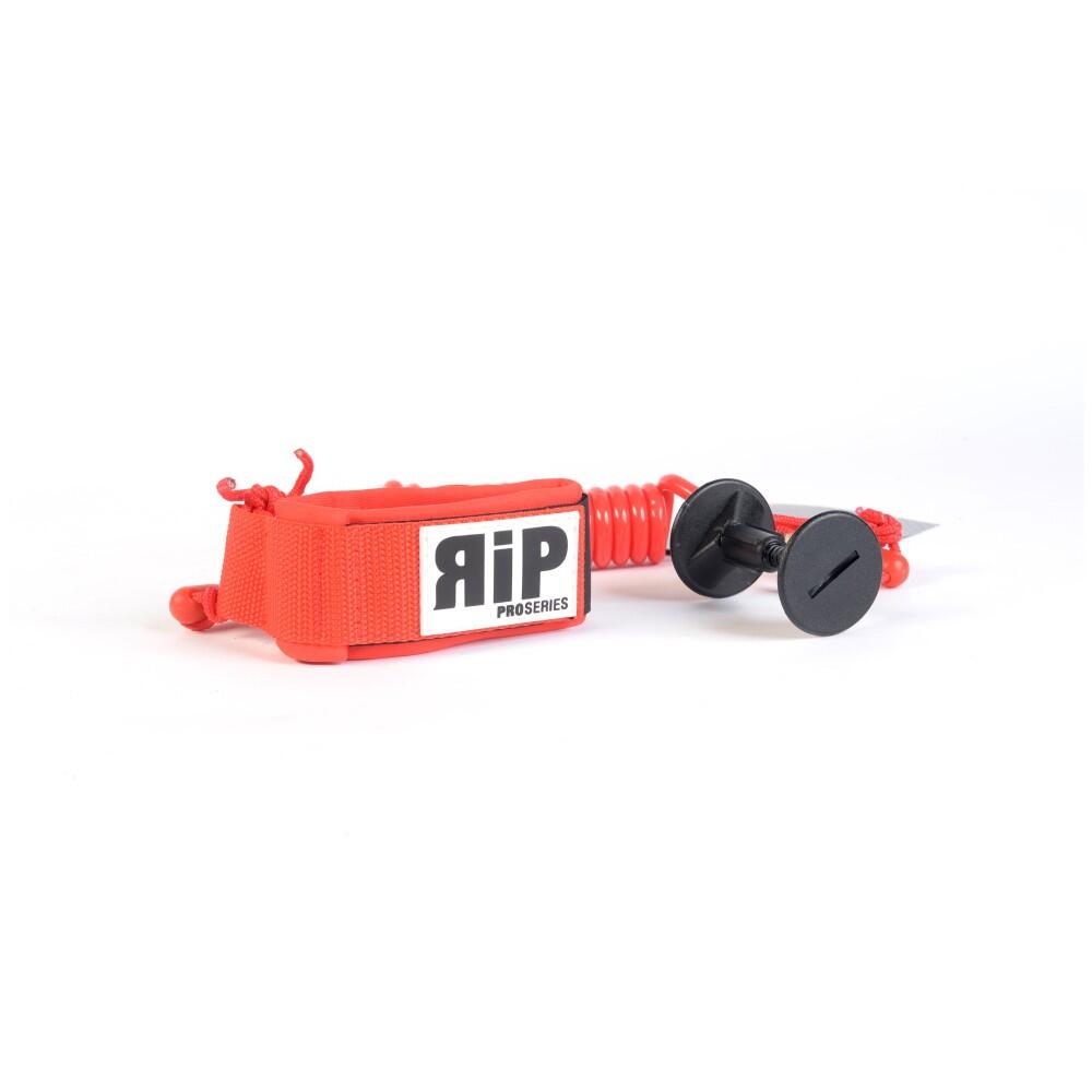 RIP RIP - Trela ​​de pulso para bodyboard sem giro - Vermelho Neon