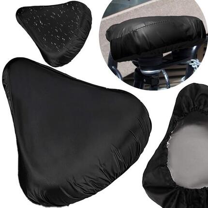 Pokrowiec na siodełko rowerowe, wodoodporna nakładka, czarna
