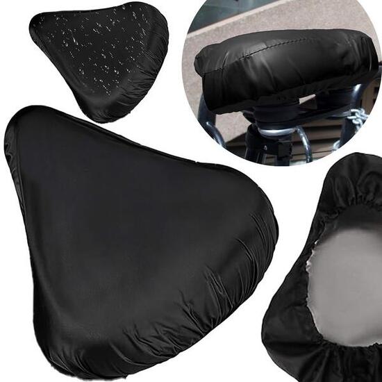Pokrowiec na siodełko rowerowe, wodoodporna nakładka, czarna