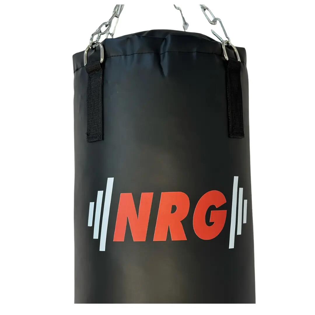 Saco de boxeo de piel sintética F9B - Negro - 120cm 3/6