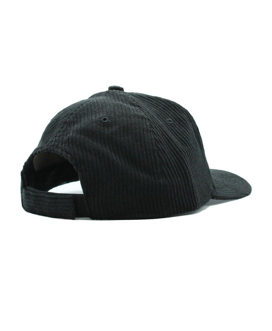 Casquette de baseball -Velours côtelé - Recyclé / Adulte /Taille unique (Noir) 2/3