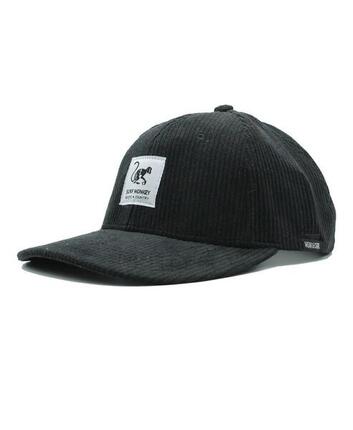 Casquette de baseball -Velours côtelé - Recyclé / Adulte /Taille unique (Noir)