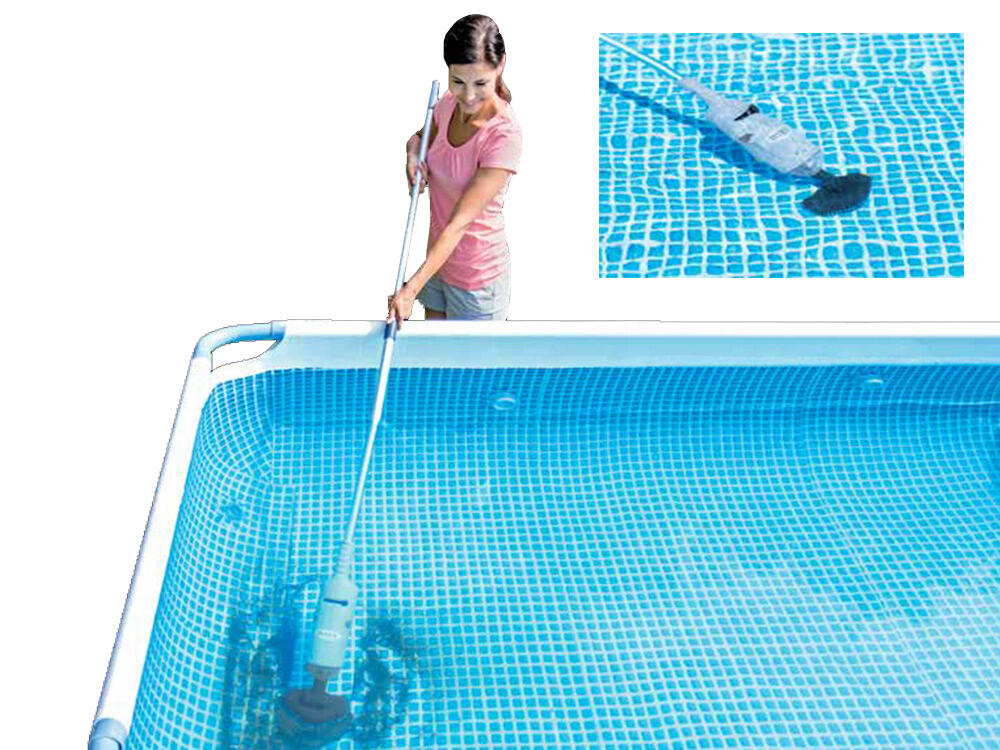 Aspirador de piscina natación recargable Intex blanco 4/5