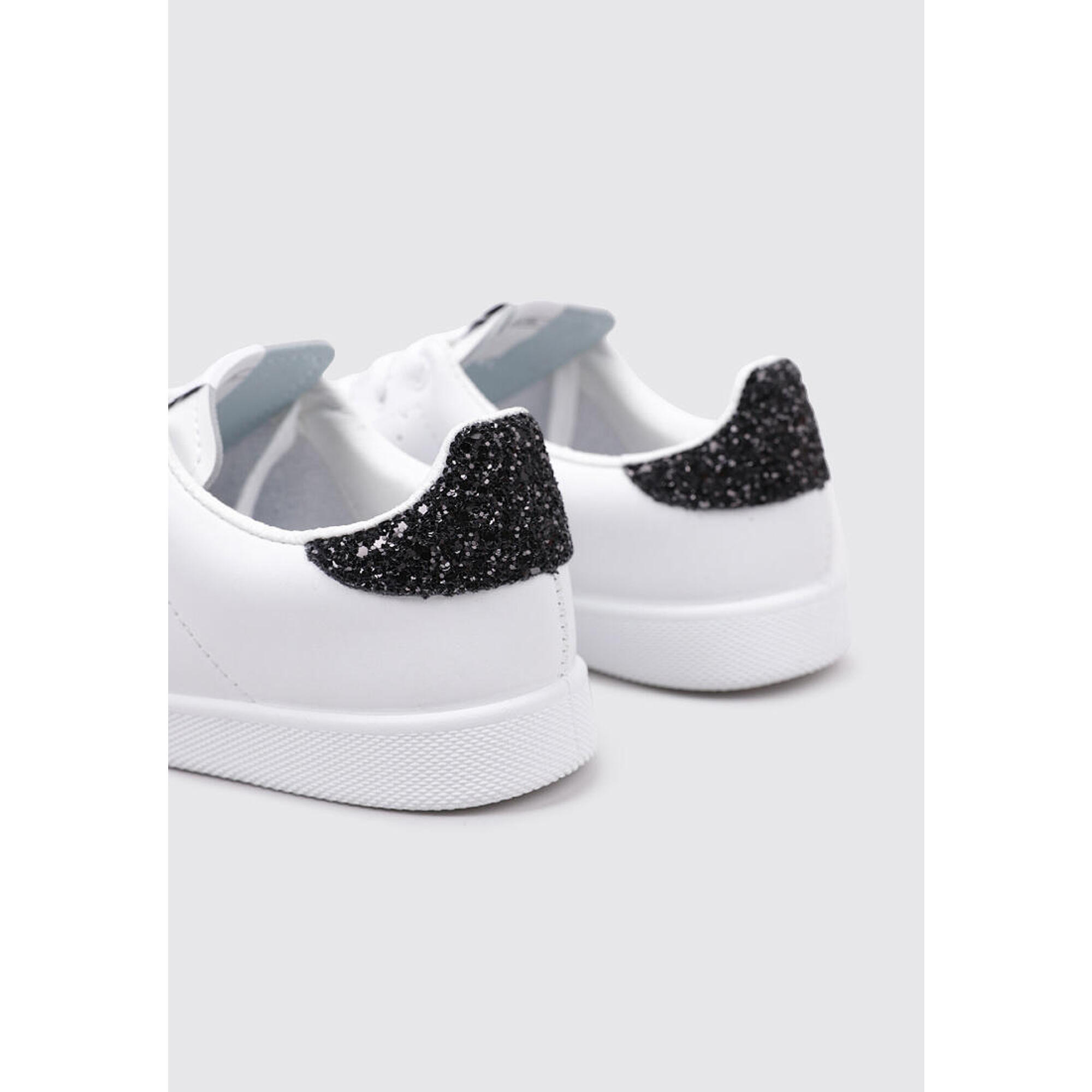 Chaussures Deportivas Mujer Victoria PIEL & GLITTER Blanc