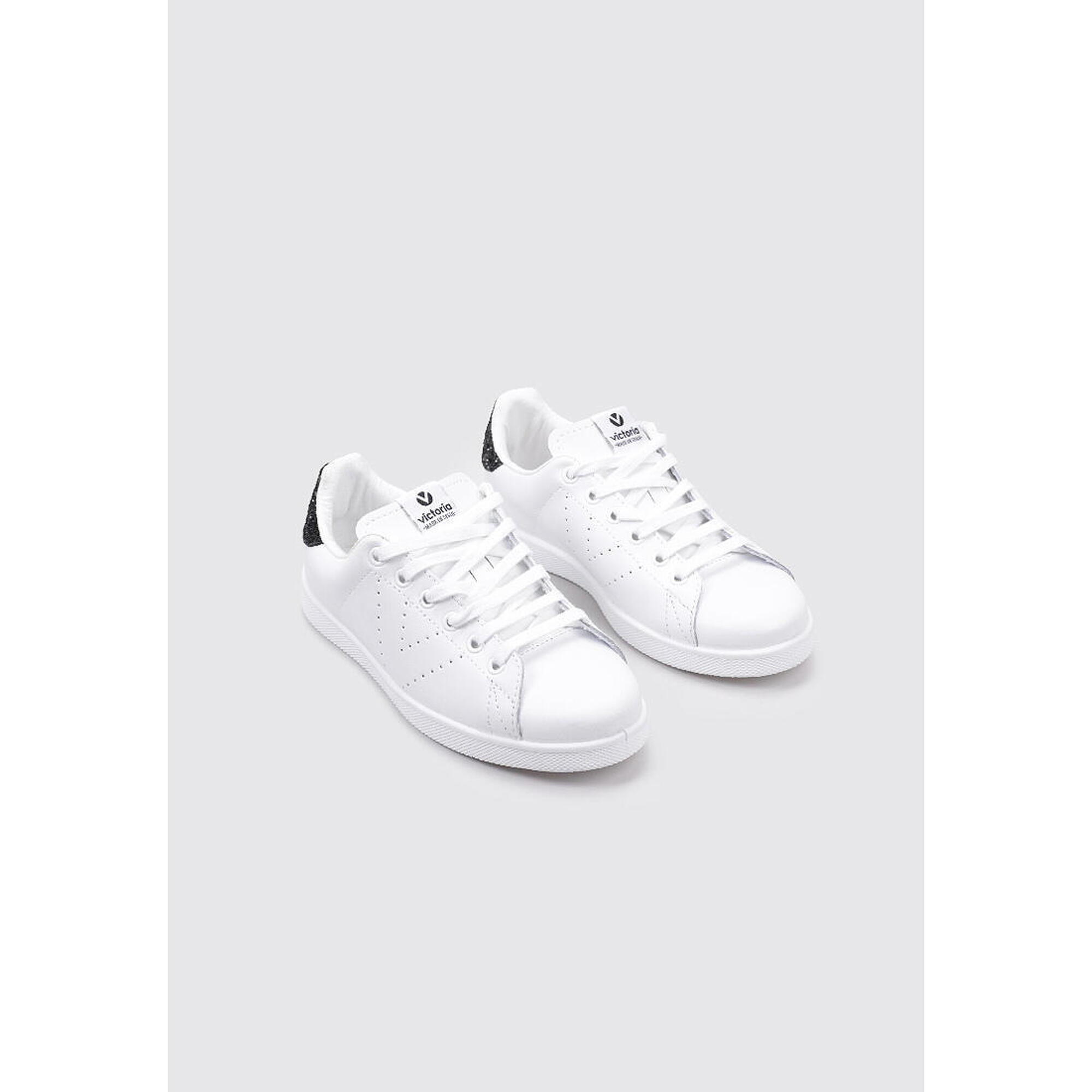 Chaussures Deportivas Mujer Victoria PIEL & GLITTER Blanc