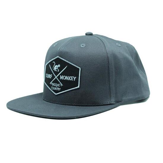 Cappello Trucker - Visiera Piatta - Snapback / Adulto / Taglia unica (Nero)
