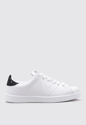 Zapatillas Deportivas Mujer VICTORIA PIEL & GLITTER Blanco