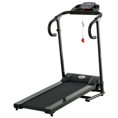 HOMCOM Tapis Roulant Elettrico Pieghevole con Display LCD. Potenza 500W. Nero