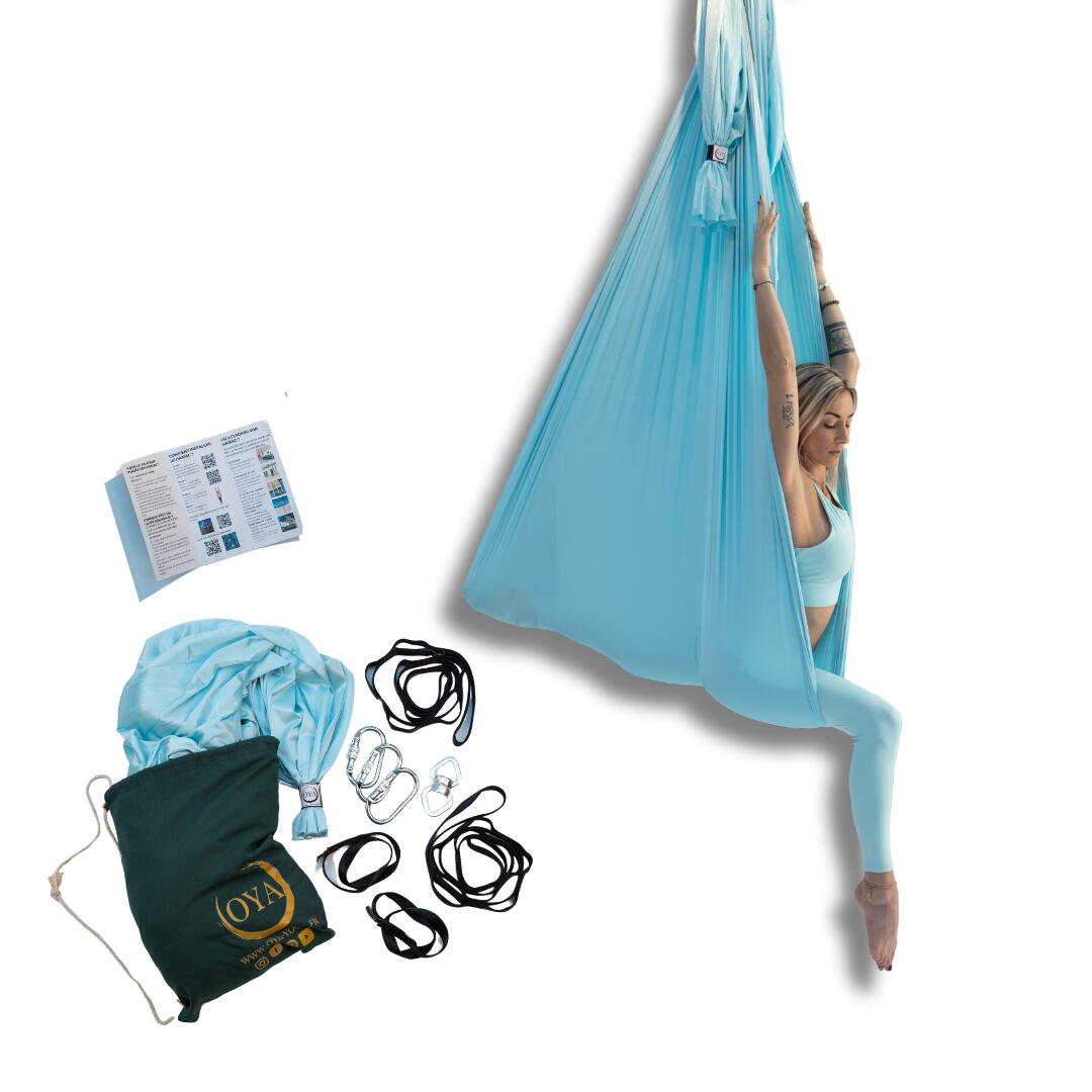 Oya Yoga - Kit Hybride Bleu Nuage 5m - Balançoire - Bleu - Decathlon