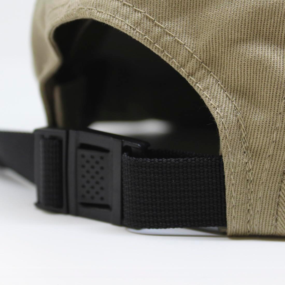 Casquette 5 panneaux - Visière plate - Jockey / Taille unique (Beige) 5/5