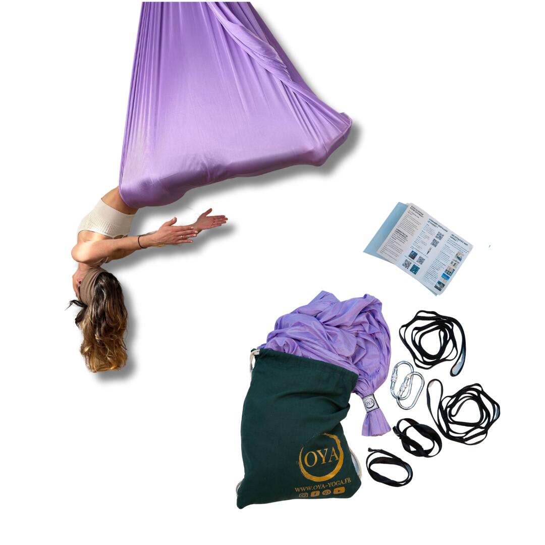 Oya Yoga - Kit Complet De Yoga Aérien, Tout Le Nécessaire Pour Voltiger. - Balançoire - Violet - Decathlon