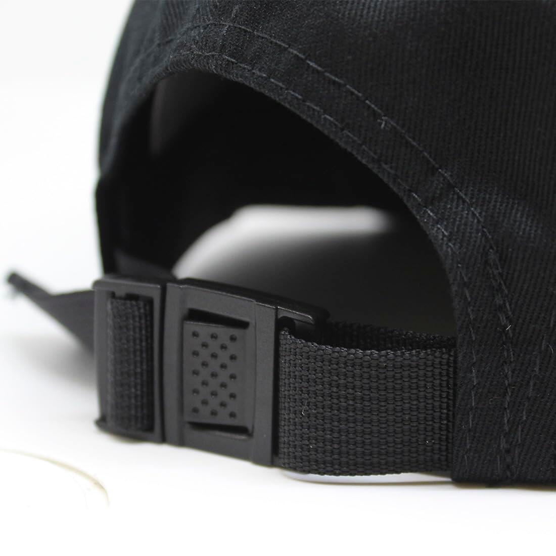 Gorra 5 Paneles - Visera Plana - Jockey / Adulto / Talla única (Negro) 6/6