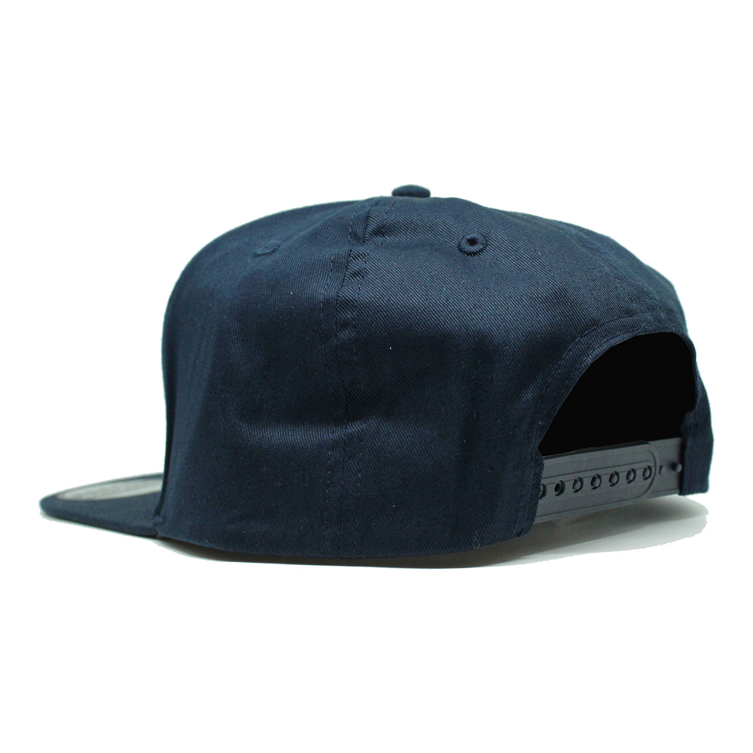 Gorra Trucker - Visera Plana - Snapback / Adulto / Talla única (Azul Marino) 3/5