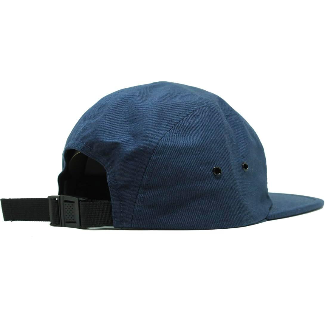 Casquette 5 panneaux - Visière plate - Jockey / Taille unique (Bleu marine) 2/6