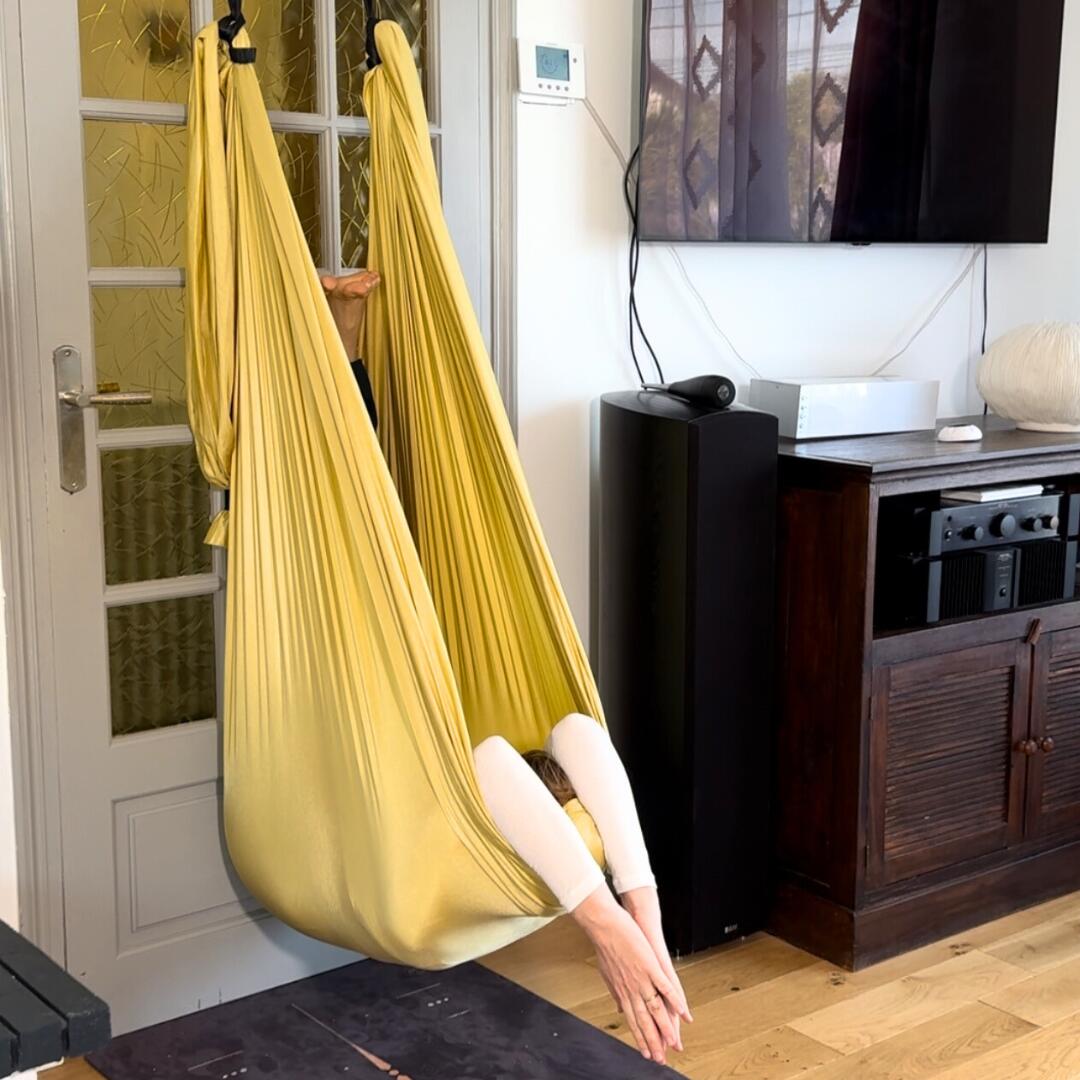 Kit yoga aérien porte or soleil 3/4