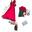 Kit complet hamac aérien 7m framboise