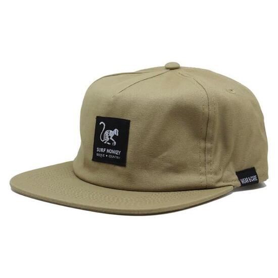 Trucker Cap Flacher Schirm -Baumwolle / Erwachsene / Einheitsgröße (Beige)