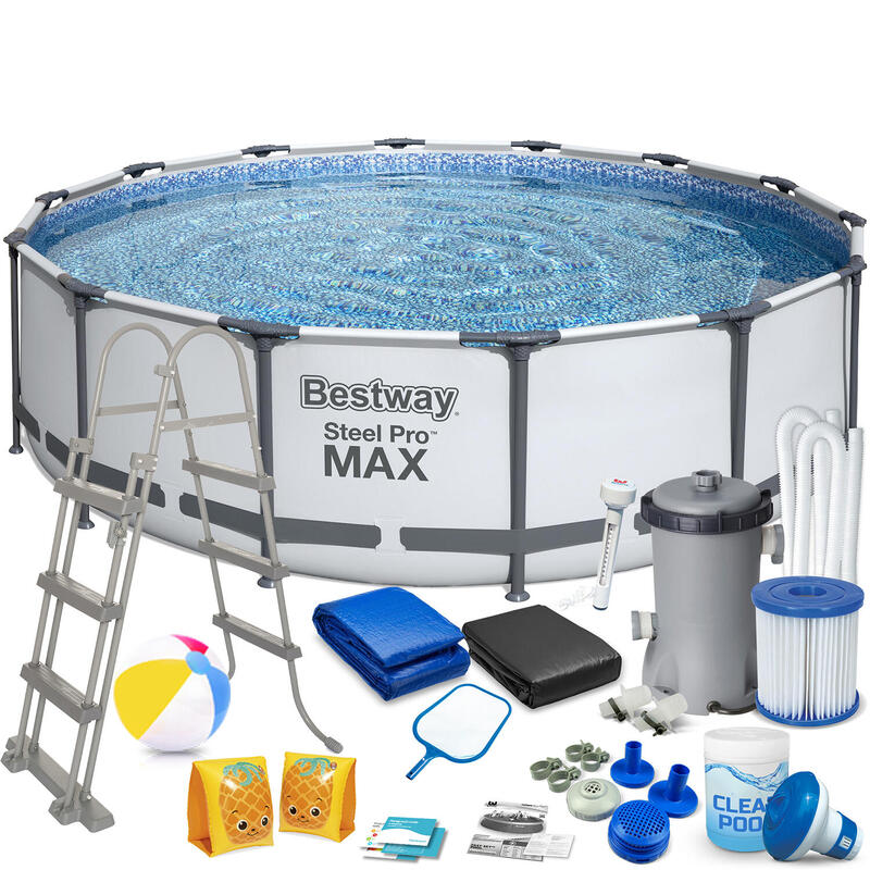 Basen ogrodowy stelażowy 427 x 107 cm zestaw 17w1 Bestway 56950