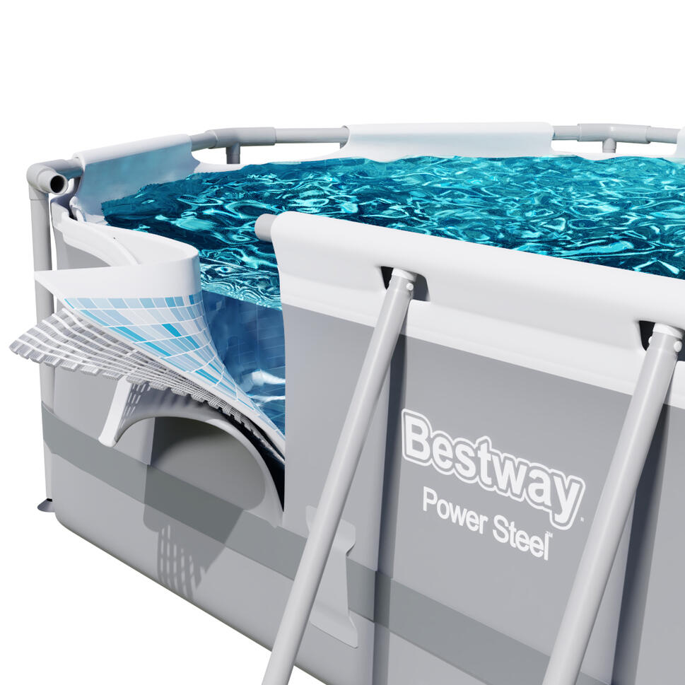 Basen ogrodowy stelażowy 305 x 200 x 84 cm 16w1 Bestway 5614A