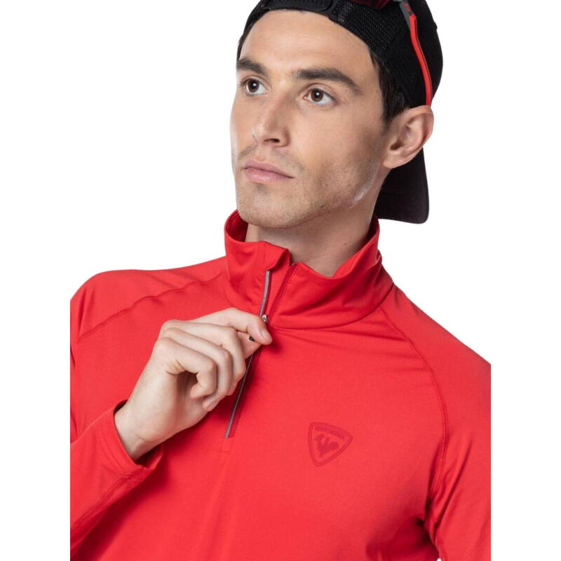 Koszulka termoaktywna Rossignol Classique 1/2 Zip czerwona