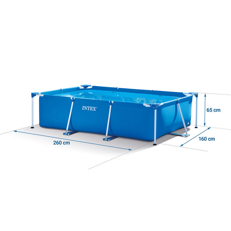 Basen ogrodowy stelażowy 260 x 160 x 65 cm 5w1 Intex 28271