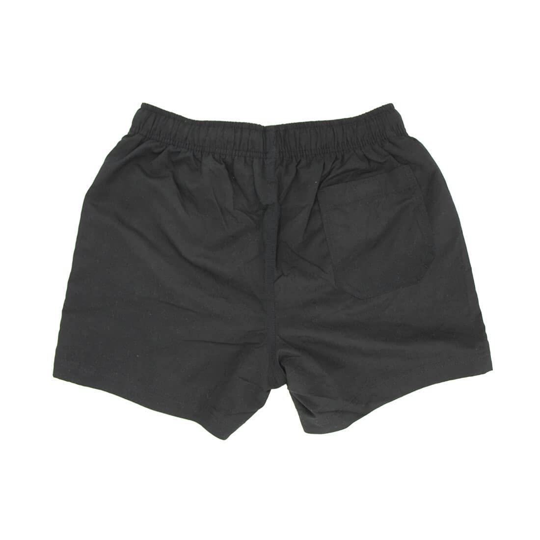 Bañador Hombre Corto 15" - bolsillo trasero - Quick-Dry (Negro, M) 2/7