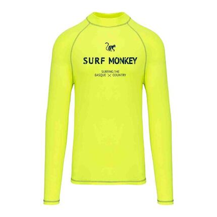Herren Langarm-Shirt mit Sonnenschutz – UPF50 – recycelt (Gelb, L)